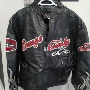 OCC Orange County Choppers Genuine Leather Motorcycle Jacket